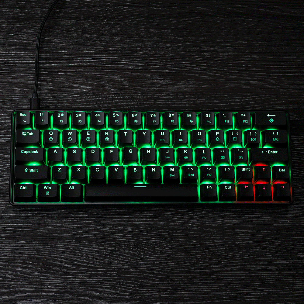 Geek GK64 64 Key Gateron Switch Hot Swappable CIY Switch RGB Backlit Mechanical Gaming Keyboard 10 Geek GK64 64 Key Gateron Switch Hot Swappable CIY Switch RGB Backlit Mechanical Gaming Keyboard - Image 10