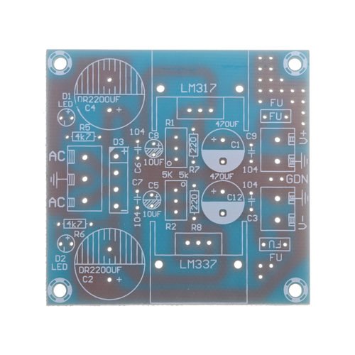 DIY LM317+LM337 Negative Dual Power Adjustable Kit Power Supply Module Board Electronic Component 7