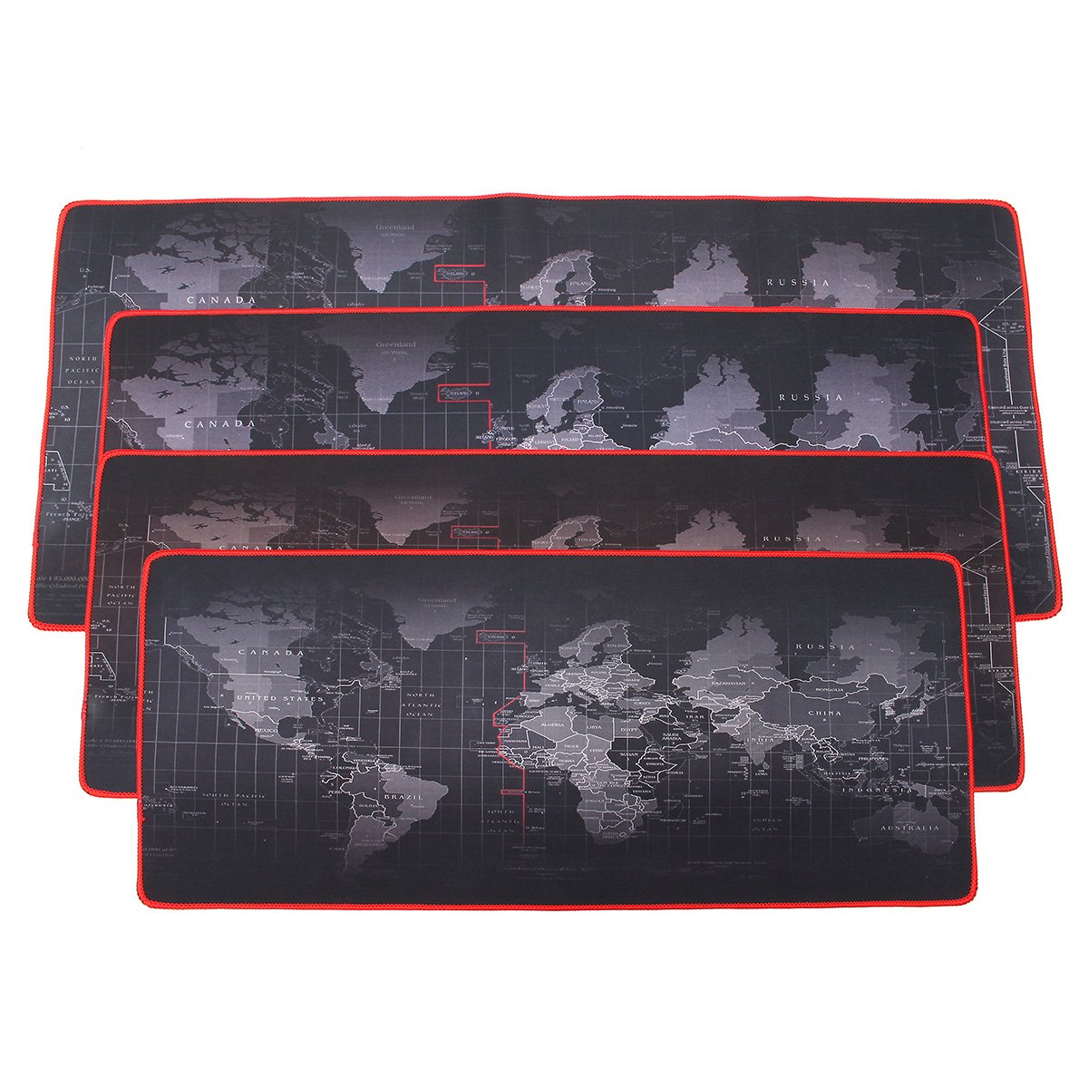 2mm Large Non-Slip World Map Game Mouse Pad Mat with Red Hem For PC Laptop Computer Keyboard 1 2mm Large Non-Slip World Map Game Mouse Pad Mat with Red Hem For PC Laptop Computer Keyboard