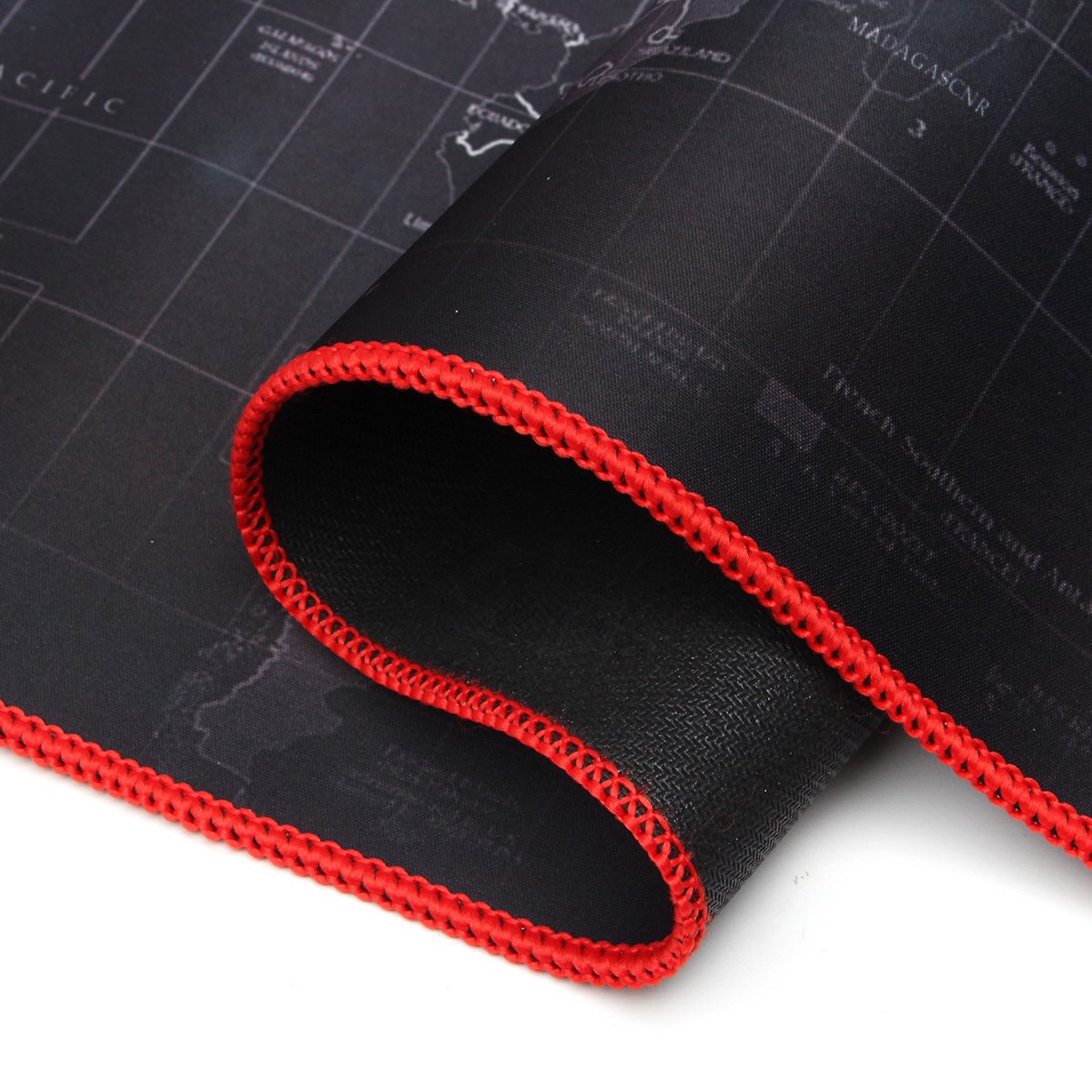 2mm Large Non-Slip World Map Game Mouse Pad Mat with Red Hem For PC Laptop Computer Keyboard 5 2mm Large Non-Slip World Map Game Mouse Pad Mat with Red Hem For PC Laptop Computer Keyboard - Image 5