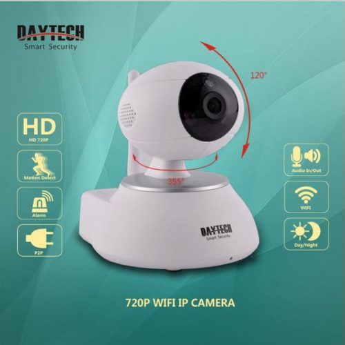 DAYTECH DT-C8818 IP Camera 720P Night Vision Audio Recording Security System P2P Wi-fi Network H.264 CMOS Monitor 2