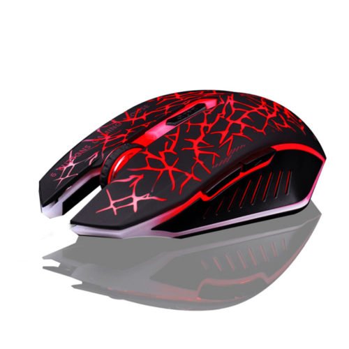 Azzor M6 2400dpi Rechargeable 2.4GHz Wireless Backlit Optical Mouse Silent Mouse 9