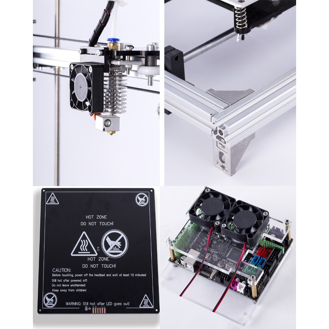 FLSUN® C Plus Desktop DIY 3D Printer With Touch Screen Dual Nozzle Auto Leveling Double Z-motors Support Flexible Filament 300*300*420mm Printing Size 3 FLSUN® C Plus Desktop DIY 3D Printer With Touch Screen Dual Nozzle Auto Leveling Double Z-motors Support Flexible Filament 300*300*420mm Printing Size - Image 3