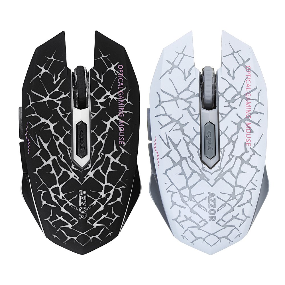 Azzor M6 2400dpi Rechargeable 2.4GHz Wireless Backlit Optical Mouse Silent Mouse 3 Azzor M6 2400dpi Rechargeable 2.4GHz Wireless Backlit Optical Mouse Silent Mouse - Image 3