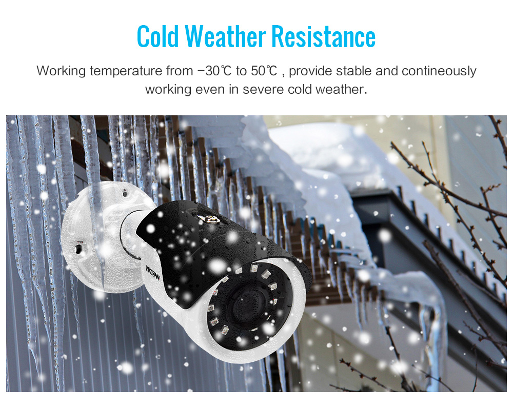 VIKCONN 1080P Full HD Security Camera Video Surveillance Camera 2.0MP Weather Proof Full Metal CCTV Cameras with SMD IR LEDs 3 VIKCONN 1080P Full HD Security Camera Video Surveillance Camera 2.0MP Weather Proof Full Metal CCTV Cameras with SMD IR LEDs - Image 3