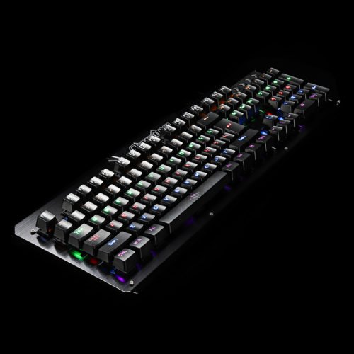 104Keys Blue Switch LED Backlight Mechanical Gaming Keyboard With Hand Holder USB Wired 3