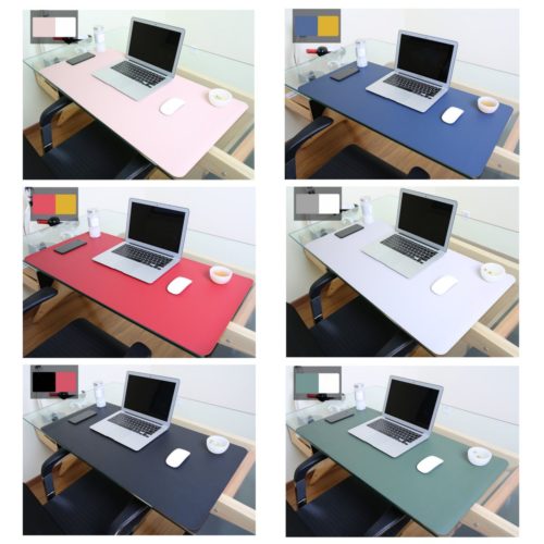 90x45cm Both Sides Two Colors PU leather Mouse Pad Mat Large Office Gaming Desk Mat 5