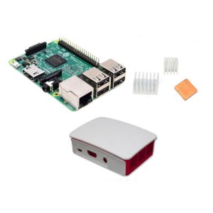 3 In 1 Raspberry Pi 3 Model B + Official Case + Heat Sinks Set