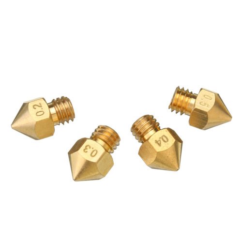 TRONXY® 0.2mm/0.3mm/0.4mm/0.5mm MK8 Copper Extruder Nozzle For 3D Printer Parts 2