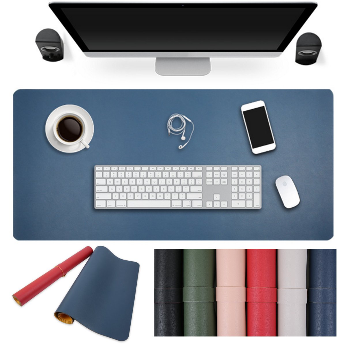 90x45cm Both Sides Two Colors PU leather Mouse Pad Mat Large Office Gaming Desk Mat 1 90x45cm Both Sides Two Colors PU leather Mouse Pad Mat Large Office Gaming Desk Mat