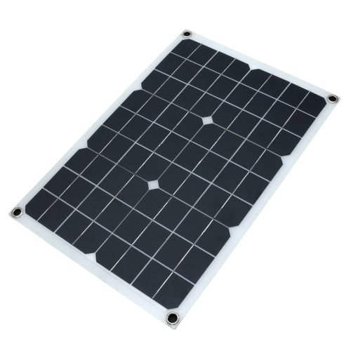 20W 18/5V 42*28cm DC Monocrystalline Solar Panel with DC5521 Battery Clip 5