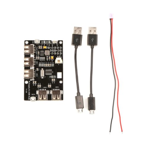 Functional Mini Power Supply And USB HUB Support Power Charging Data Transport For Raspberry Pi 4