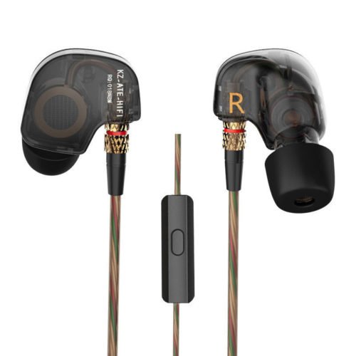 KZ ATE 3.5mm Metal In-ear Wired Earphone HIFI Super Bass Copper Driver Noise Cancelling Sports 6