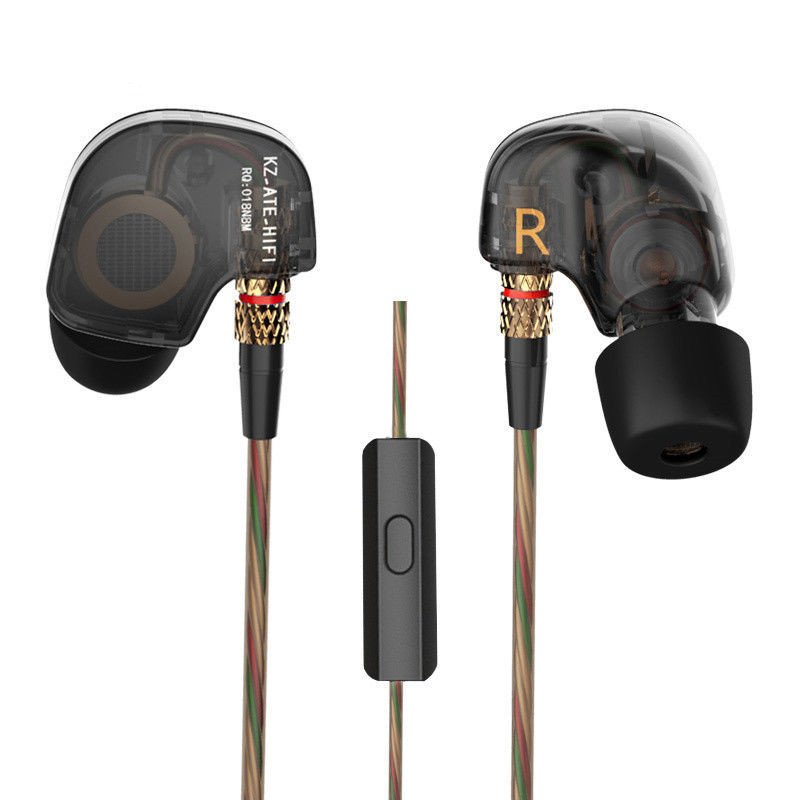 KZ ATE 3.5mm Metal In-ear Wired Earphone HIFI Super Bass Copper Driver Noise Cancelling Sports 6 KZ ATE 3.5mm Metal In-ear Wired Earphone HIFI Super Bass Copper Driver Noise Cancelling Sports - Image 6
