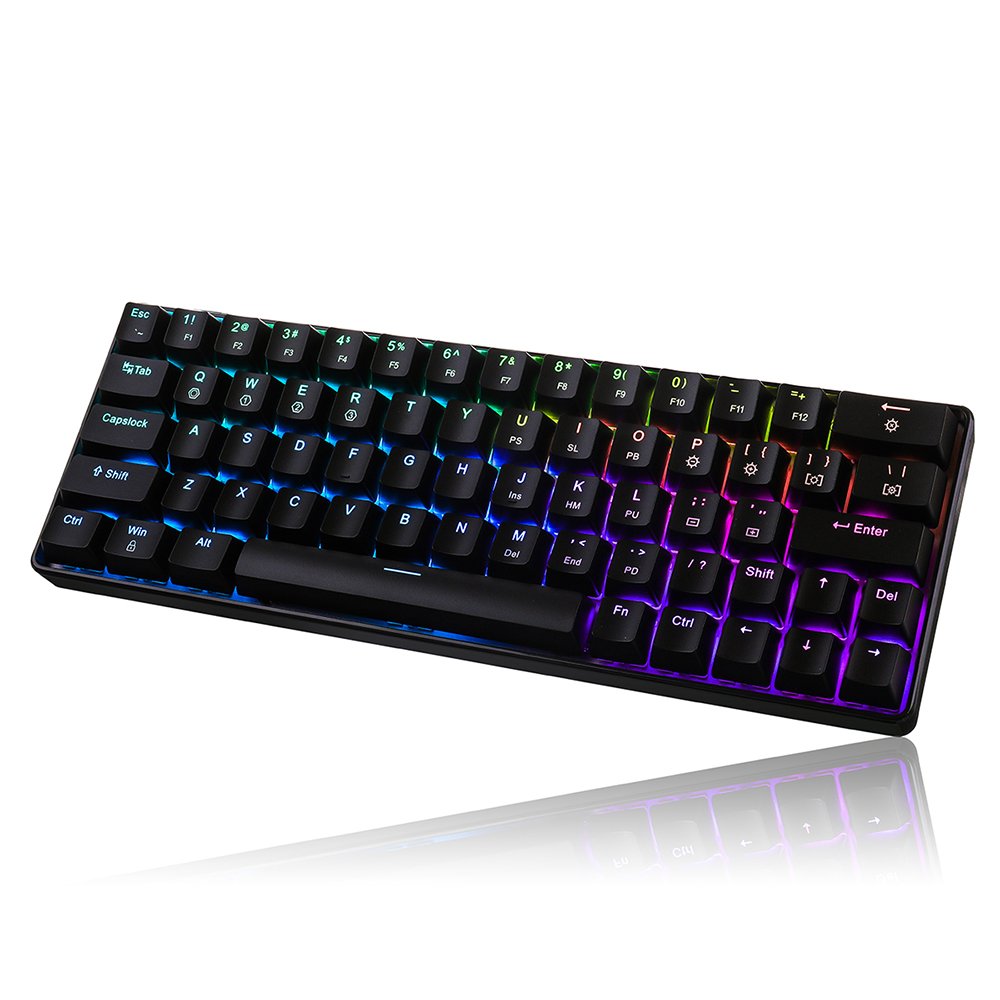 Geek GK64 64 Key Gateron Switch Hot Swappable CIY Switch RGB Backlit Mechanical Gaming Keyboard 4 Geek GK64 64 Key Gateron Switch Hot Swappable CIY Switch RGB Backlit Mechanical Gaming Keyboard - Image 4