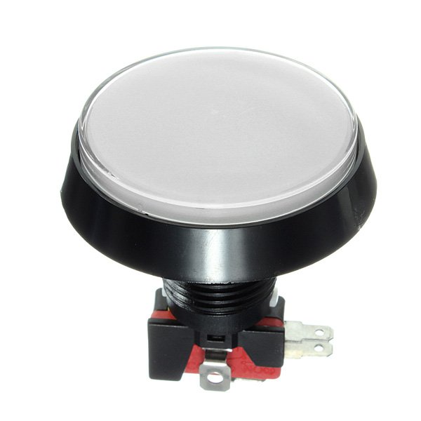 5Pcs White LED Light 60mm Arcade Video Game Player Push Button Switch 2 5Pcs White LED Light 60mm Arcade Video Game Player Push Button Switch - Image 2