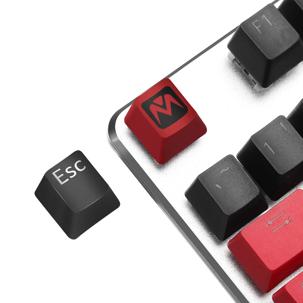 MantisTek® German Flag Color 109 Keycaps OEM Profile Double Shot Backlit PBT Key Caps 2 MantisTek® German Flag Color 109 Keycaps OEM Profile Double Shot Backlit PBT Key Caps - Image 2