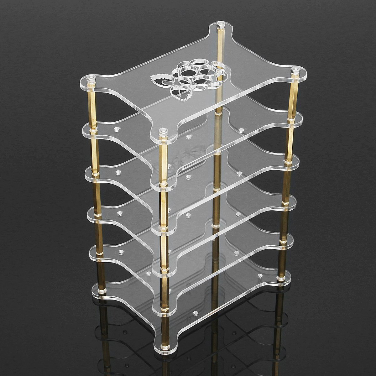 Clear Acrylic 5 Layer Cluster Case Shelf Stack For Raspberry Pi 3/2 B and B+ 3 Clear Acrylic 5 Layer Cluster Case Shelf Stack For Raspberry Pi 3/2 B and B+ - Image 3
