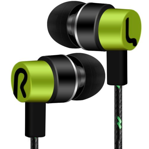 Universal 3.5mm Sports In-Ear Stereo Earbuds Earphone With Mic for Mobile Phone Computer MP3 3