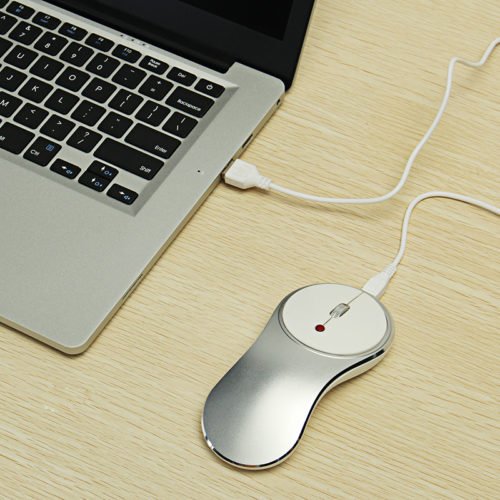 Q8 2.4G 1600dpi Wireless Rechargeable Silent Mouse USB Optical Ergonomic Mouse Mini Mouse Mice 2