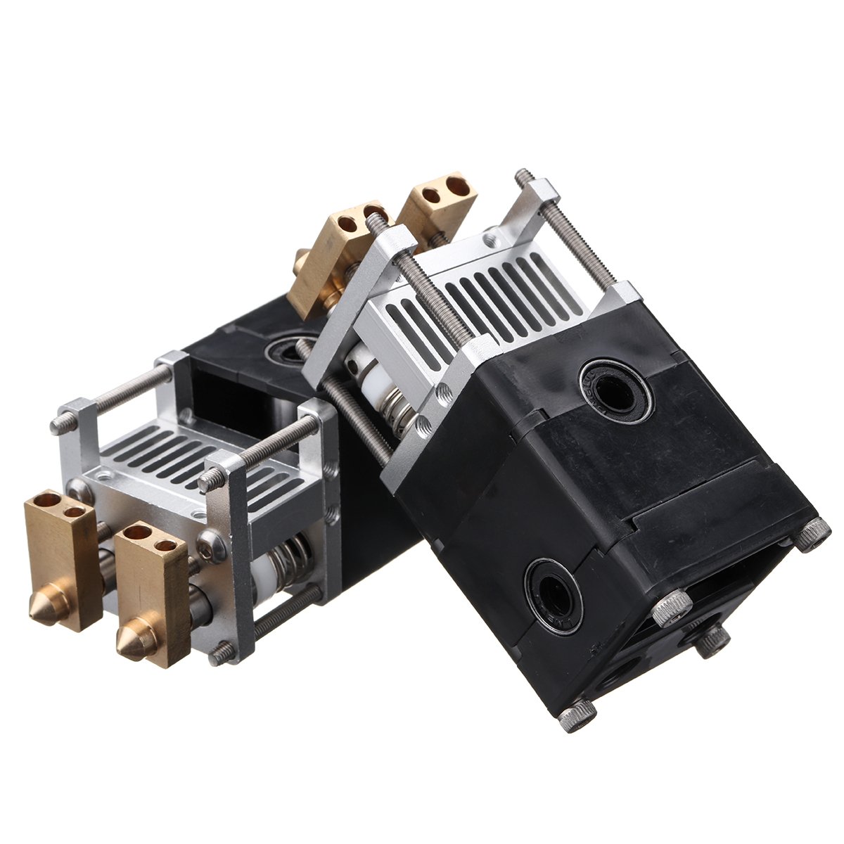 3D Printer Part Ultimaker UM2 Aluminum Alloy Dual Heads Extruder Kit For 0.4mm 1.75/3mm Nozzle 2 3D Printer Part Ultimaker UM2 Aluminum Alloy Dual Heads Extruder Kit For 0.4mm 1.75/3mm Nozzle 2