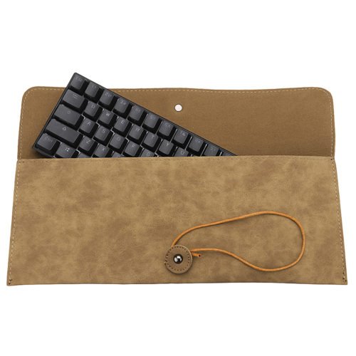 PU Leather Keyboard Storage Bag Dustproof Carrying Bag for 61 Key Mechanical Keyboard 2