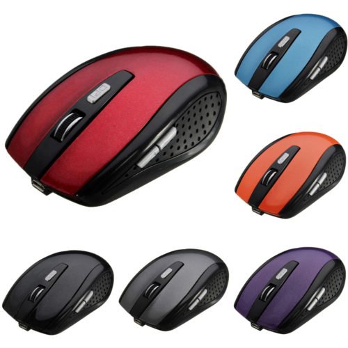 800-1200-1600DPI Wireless Rechargeable 6 Buttons Optical Gaming Mouse 1
