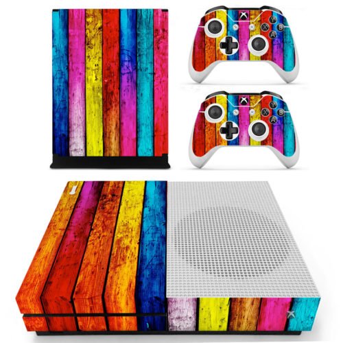 Designer Skin for XBOX ONE S Gaming Console + 2 Controller Sticker Decal 5