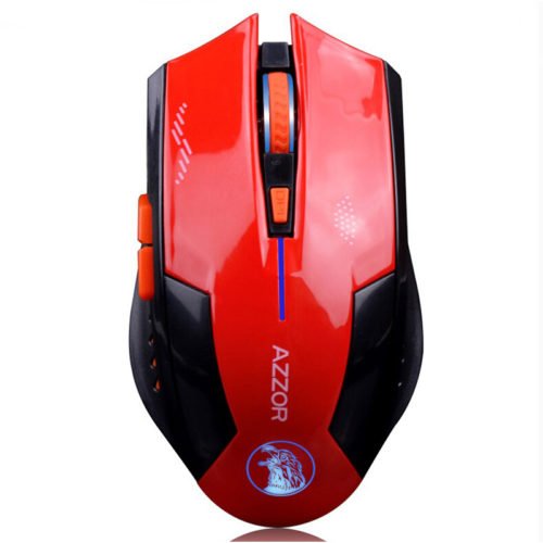 Azzor Wireless 2400DPI 2.4GHz Silence Ergonomic Laser Gaming Rechargeable Mouse 2