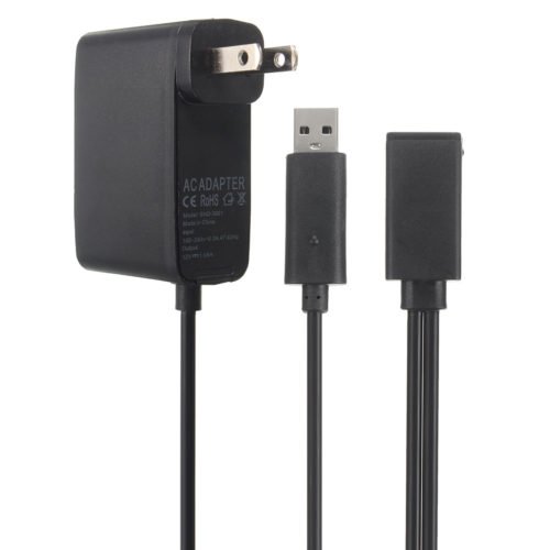 2.3m USB AC Adapter Power Supply Cable for Xbox 360 Kinect Sensor EU/US Plug 5