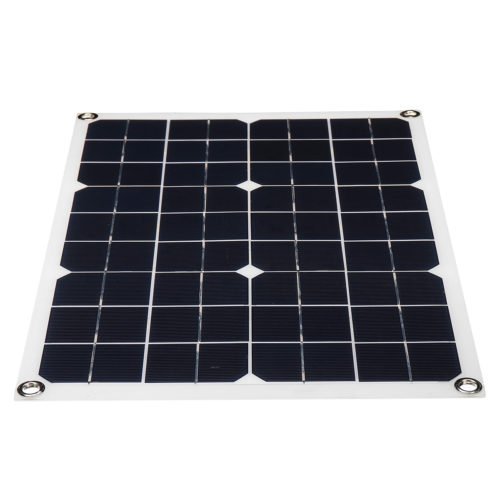 20W 430*280*2.5mm Monocrystalline Solar Panel with 18V DC Plug & 5V USB Output High Efficiency & Light Weight 2