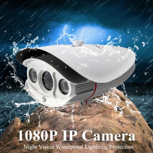 Aluminum Waterproof 1080P HD 12V Outdoor Camera Home Security Monitor IR Night Vision NTSC 3