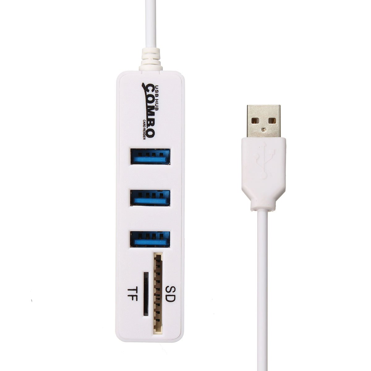Mini 3 USB2.0 Ports Hub SD TF Card Reader Combo 2