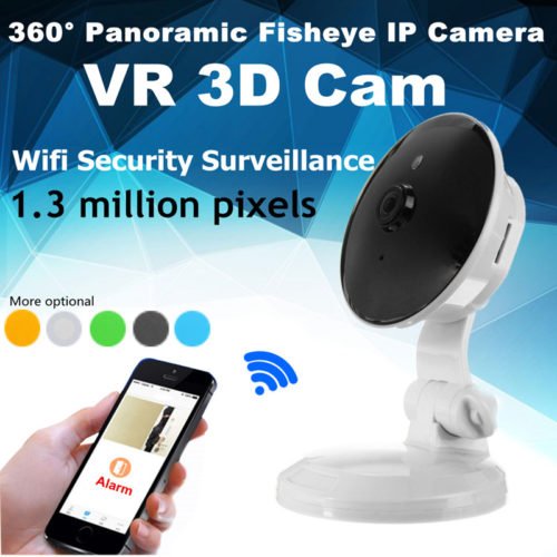 VR 360° 3D Panoramic 960P Fisheye IP Camera Wifi 1.3MP Home Security Surveillance Two Way Talk Audio 12