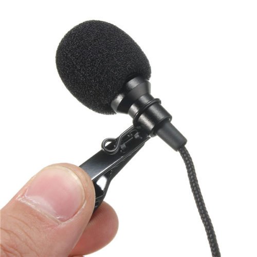 3.5mm High Sensitive 2.4M Tie Clip on Lapel Lavalier Mic Microphone 9