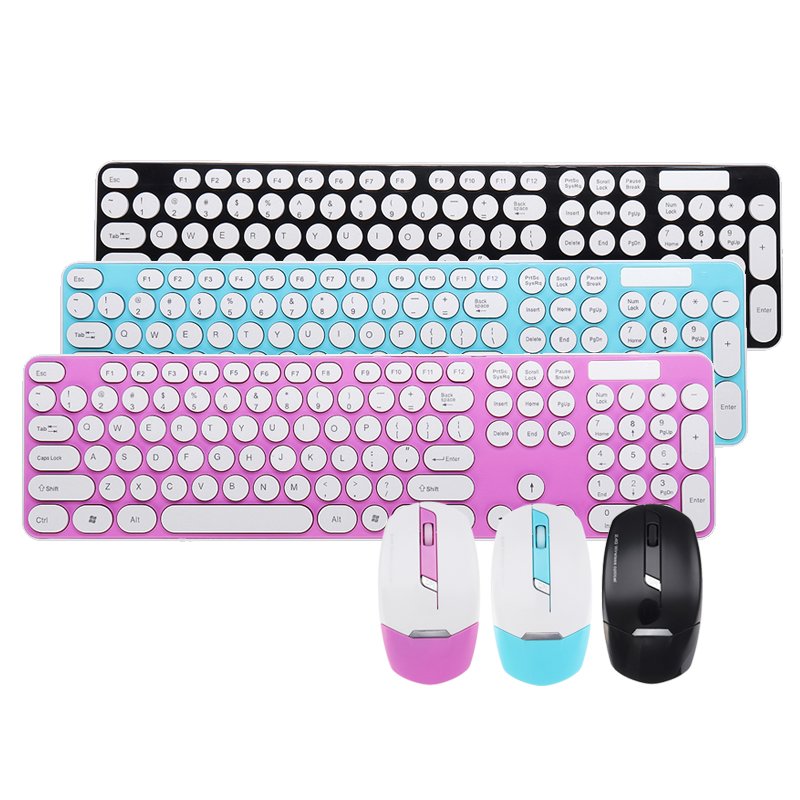 Ultra Thin Mute 2.4GHz Wireless 101 Keys Keyboard and 1600DPI Mouse Combo Set for Desktop Laptop 1 Ultra Thin Mute 2.4GHz Wireless 101 Keys Keyboard and 1600DPI Mouse Combo Set for Desktop Laptop