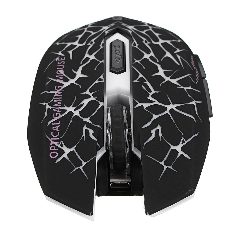 Azzor M6 2400dpi Rechargeable 2.4GHz Wireless Backlit Optical Mouse Silent Mouse 6 Azzor M6 2400dpi Rechargeable 2.4GHz Wireless Backlit Optical Mouse Silent Mouse - Image 6