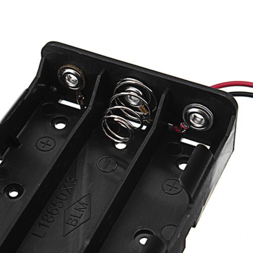 5pcs DC 11.1V 3 Slot 3 Series 18650 Battery Holder High Quality Battery Box Battery Case With 2 Leads And Spring CE RoHS Certification 8
