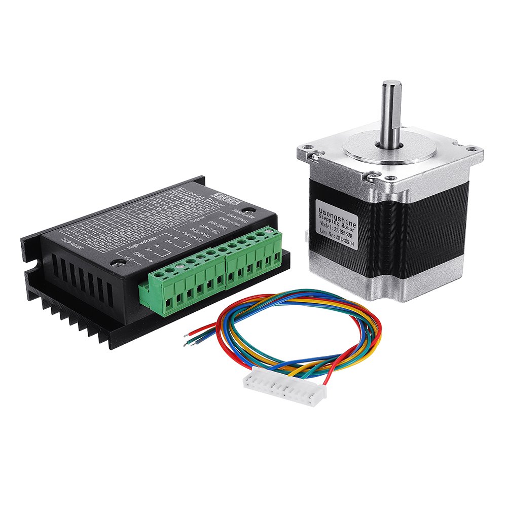 Nema 23 23HS5628 2.8A Two Phase 8mm Shaft Stepper Motor With TB6600 Stepper Motor Driver For CNC Part 3D Printer 2