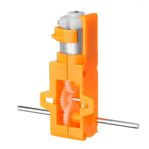 1:28 Transparent/Blue/Orange Hexagonal Axis 130 Motor Gearbox for DIY Chassis Car Model 7