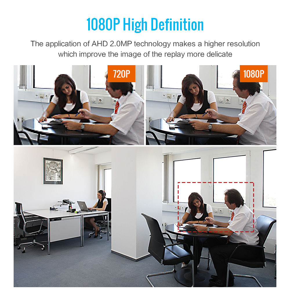 VIKCONN 1080P Full HD Security Camera Video Surveillance Camera 2.0MP Weather Proof Full Metal CCTV Cameras with SMD IR LEDs 5 VIKCONN 1080P Full HD Security Camera Video Surveillance Camera 2.0MP Weather Proof Full Metal CCTV Cameras with SMD IR LEDs - Image 5