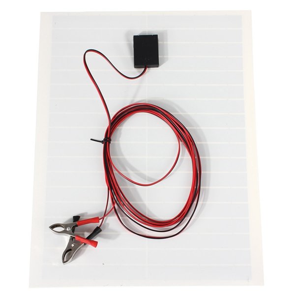 12V 20W 45CM x 35CM PolyCrystalline Solar Panel With Alligator Clip Wire 5 12V 20W 45CM x 35CM PolyCrystalline Solar Panel With Alligator Clip Wire - Image 5