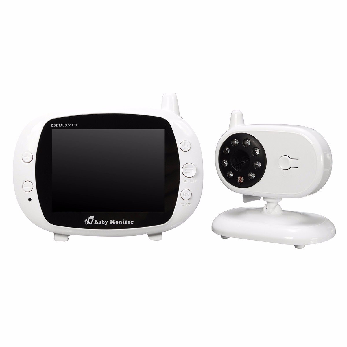 2.4G Wireless Digital 3.5 inch LCD Baby Monitor Camera Audio Talk Video Night Vision 1