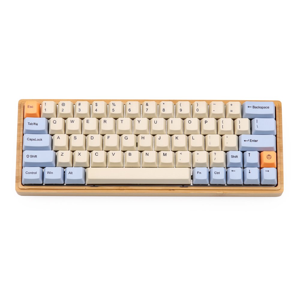 64 Key OEM Profile Dye-sub PBT Keycaps Keycap Set for GK64 Mechanical Keyboard 1 64 Key OEM Profile Dye-sub PBT Keycaps Keycap Set for GK64 Mechanical Keyboard