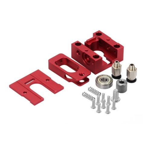 Red DIY Reprap Bulldog All-metal 1.75mm Extruder Compatible J-head MK8 Extruder Remote Proximity For 3D Printer Parts 3