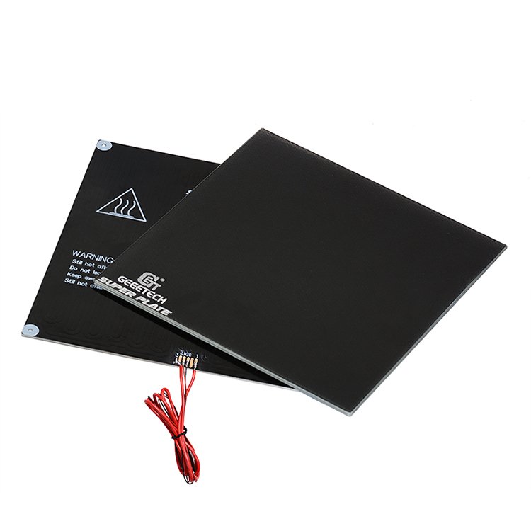 Geeetech® 230*230mm*4mm Superplate Black Glass Platform+Aluminum Substrate Heatbed+NTC 3950 Thermistor Kit For 3D Printer 1