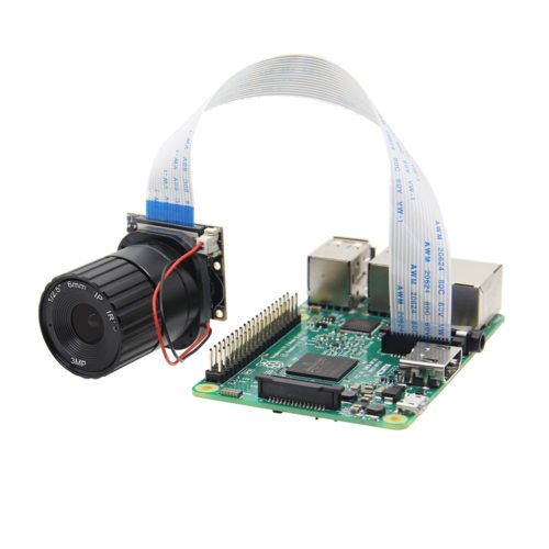 6mm Focal Length Night Vision 5MP NoIR Camera Board With IR-CUT For Raspberry Pi 2