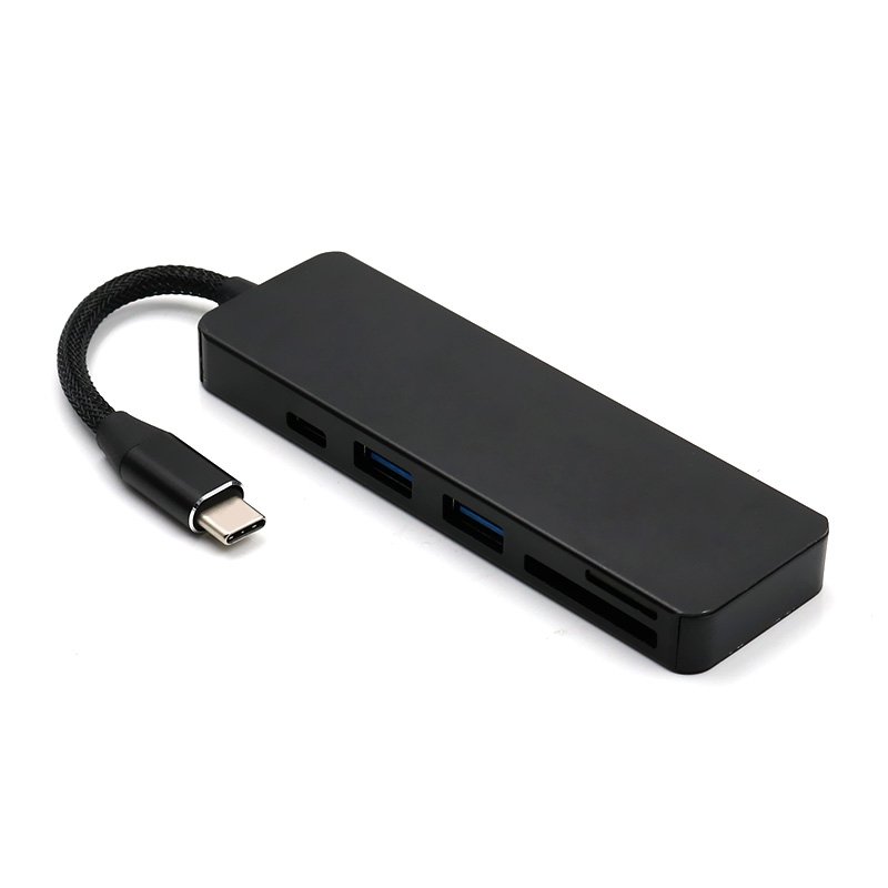 5-in-1 Type-C to 2-Port USB 3.0 Type-C PD Charge Hub SD TF Card Reader Support OTG Function 3 5-in-1 Type-C to 2-Port USB 3.0 Type-C PD Charge Hub SD TF Card Reader Support OTG Function - Image 3