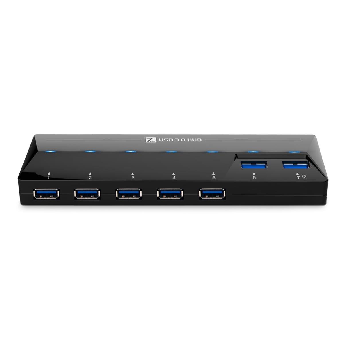 High Speed USB 3.0 7 Ports Hub with 1.5A Quick Charge Port 1