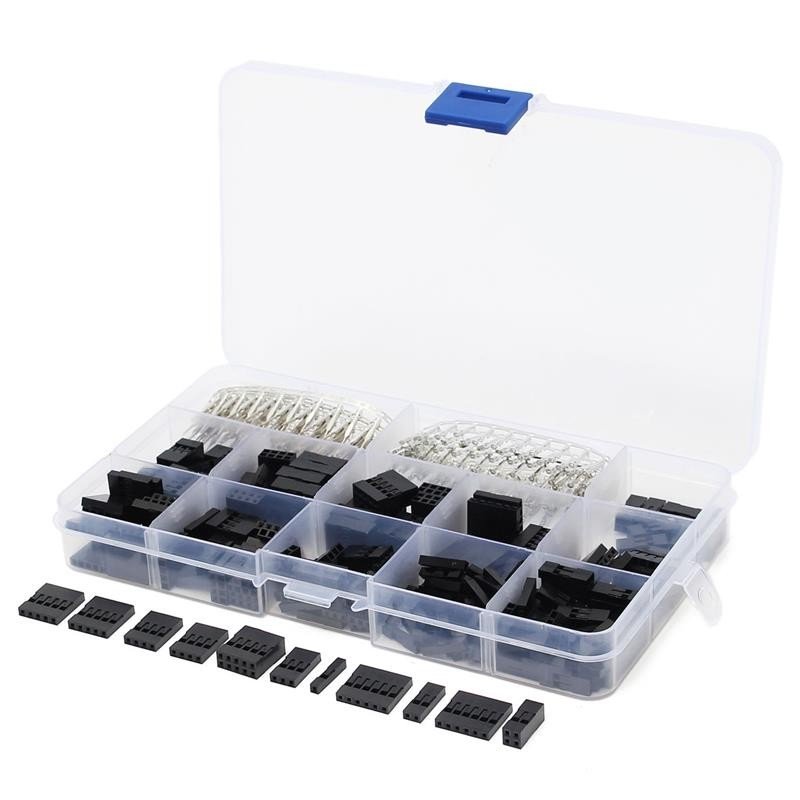 420Pcs Dupont Wire Jumper Pin Header Connector Housing Kit Male Crimp Pins+Female Pin Connector Terminal Pitch With Box 1